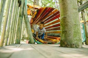 Dzięki budżetowi obywatelskiemu na Julianowie powstał park linowy