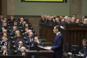 Premier Mateusz Morawiecki: Chcemy dokonać wielkiej modernizacji Polski. Sejm udzielił wotum zaufania.