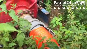 [VIDEO] Holender truje glebę, rzekę i powietrze używając od lat dziurawej, archaicznej pompy wodnej bez atestów!  Czując się bezkarnym dodatkowo stworzył nielegalne składowisko gumy! A Województwo Lubuskie bezradne!