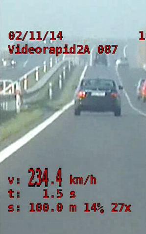 Pirat jechał 234 km/h na drodze ekspresowej S3. Prawie dwukrotnie przekroczył dozwoloną prędkość