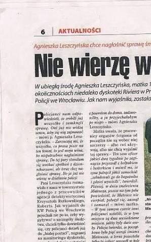 Policja po Rutkowskim będzie przesłuchiwać tych, którzy mogą znać zagadkę śmierci Mateusza Leszczyńskiego