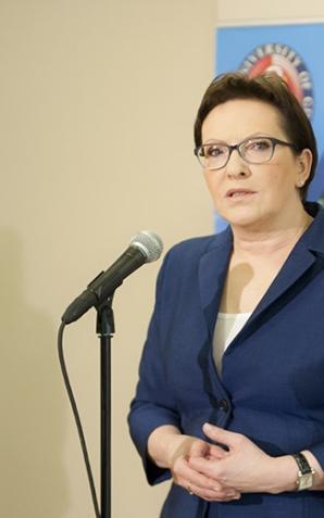 Premier Ewa Kopacz na Gdańskim Uniwersytecie Medycznym