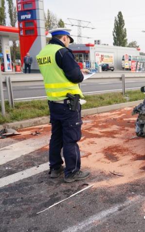 Ruda Śląska: Poważny wypadek na DTŚ. Lądował śmigłowiec!