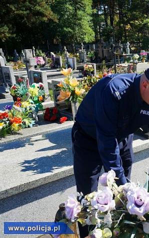 Uczcili pamięć śmiertelnie postrzelonego policjanta z Będzina