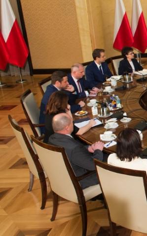 Spotkanie premier Beaty Szydło z przedstawicielami klubów parlamentarnych