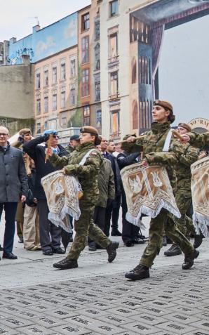 Orkiestra Reprezentacyjna WOT zagrała na święcie    9 Łódzkiej Brygady Obrony Terytorialnej.  