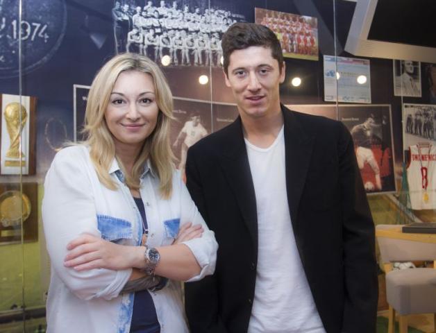 Robert Lewandowski wyróżniony flagą National Geographic Society