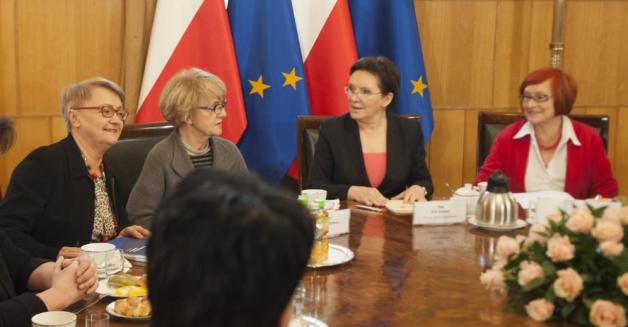 Premier Ewa Kopacz spotkała się z przedstawicielkami Kongresu Kobiet