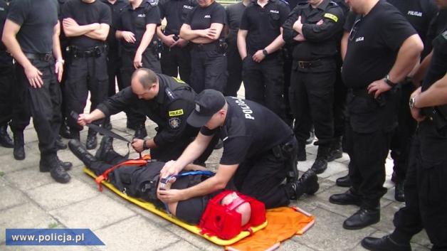 Ćwiczenia policjantów z Łodzi