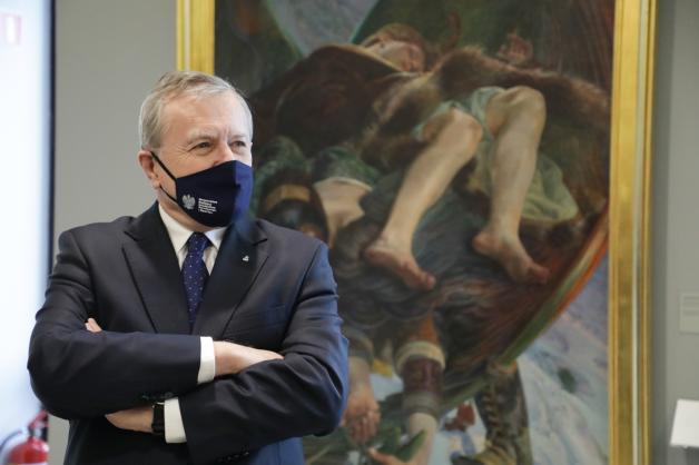 Wernisaż wystawy „Vilhelm Hammershøi. Światło i cisza”. Wizyta wicepremiera Glińskiego w Muzeum Narodowym w Poznaniu. Wystawa została zorganizowana we współpracy z muzeami Danii, Francji, Norwegii i Niemiec