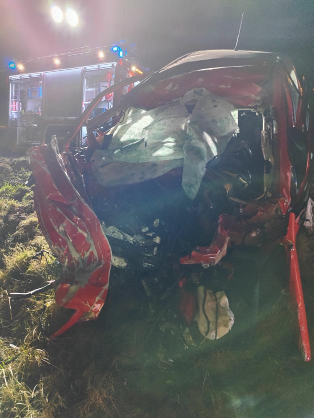 Punto kontra Scania. Kierowca nie przeżył, zginął też pies